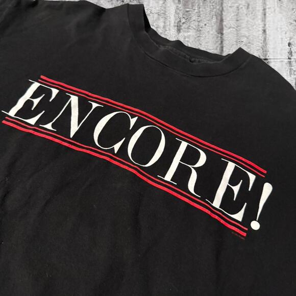 Vintage 1994 Three Tenors Dodger Stadium Encore T-Shirt - XL Black Concert Tee - Picture 3 of 8